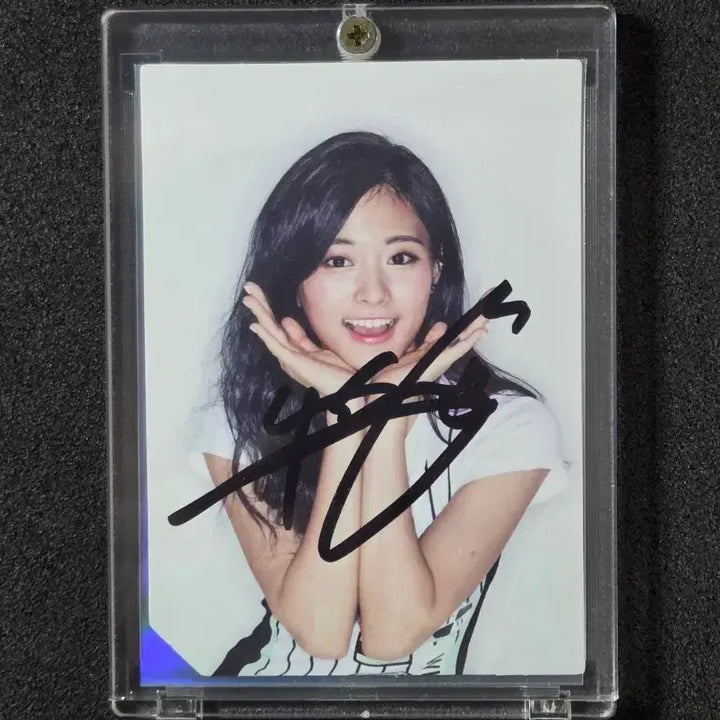트와이스 쯔위 친필 싸인 포토카드