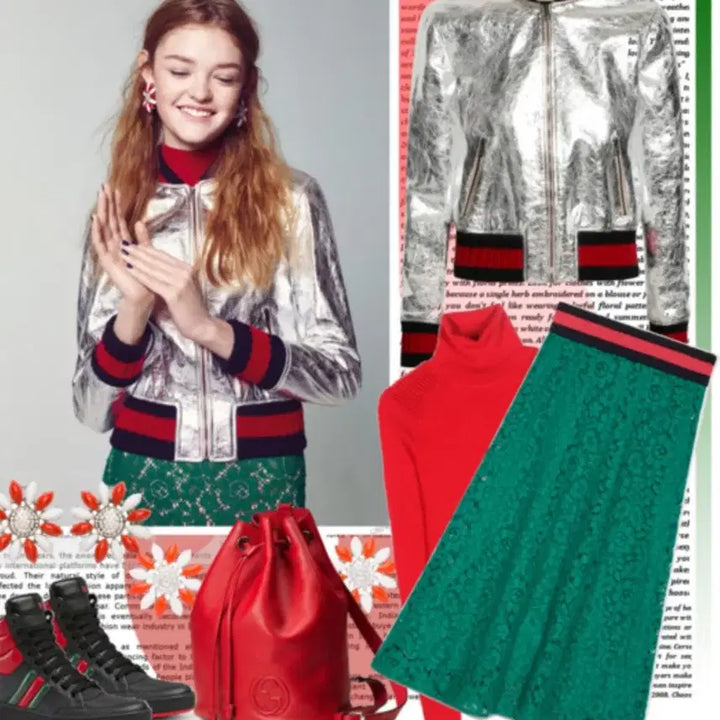 [BUNJANG] Gucci Leather Jacket (Silver) / 구찌 메탈실버 양가죽자켓 새상품급 팝니다!! 너무 예쁜 아이템!