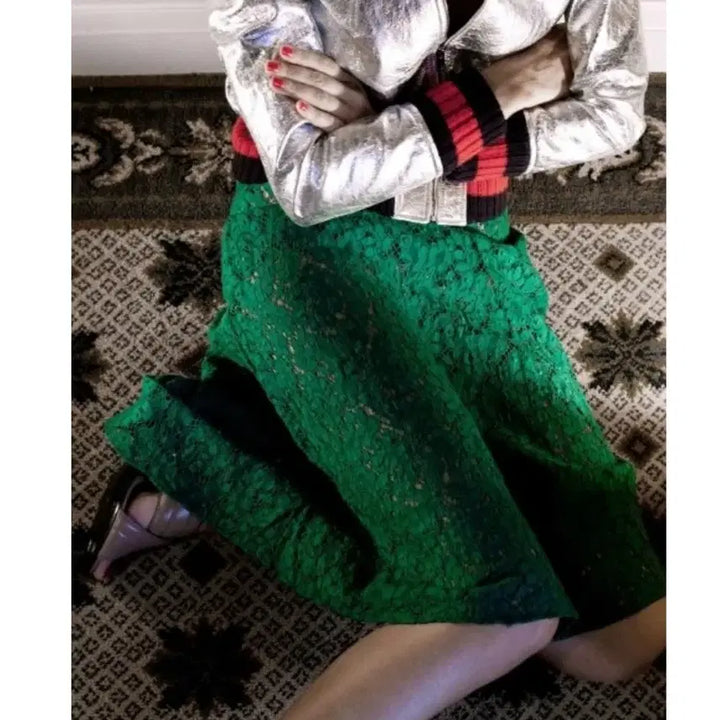 [BUNJANG] Gucci Leather Jacket (Silver) / 구찌 메탈실버 양가죽자켓 새상품급 팝니다!! 너무 예쁜 아이템!