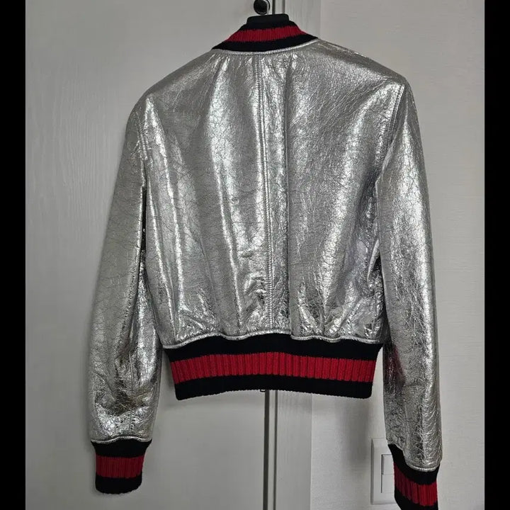 [BUNJANG] Gucci Leather Jacket (Silver) / 구찌 메탈실버 양가죽자켓 새상품급 팝니다!! 너무 예쁜 아이템!