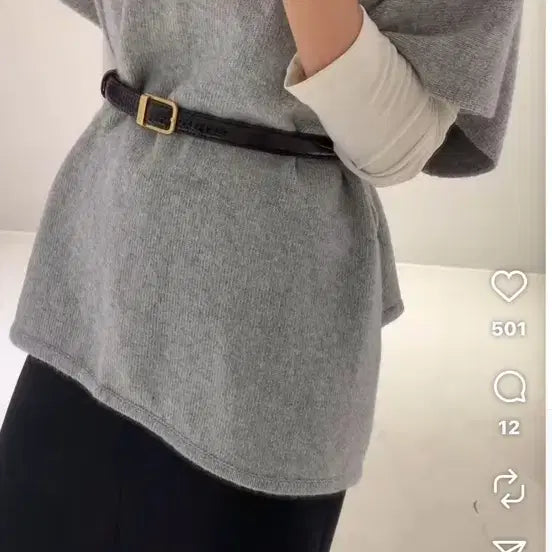 [BUNJANG] Around U Two-Way Poncho Blue / 어라운드율 투웨이 판쵸 블루