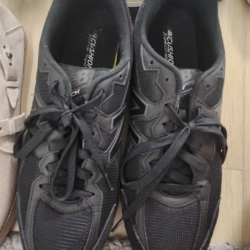 [BUNJANG] New Balance 480 Triple Black Sneakers / 뉴발란스 트리플블랙 480