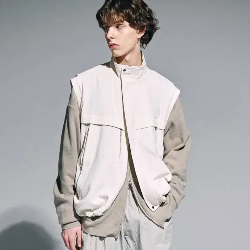 [BUNJANG] NOUN Detachable Volume Jumper Jacket (Oatmeal) / [품절]노운 디테쳐블 볼륨 점퍼 자켓(오트밀/1사이즈)인템포무드시즈쿠어