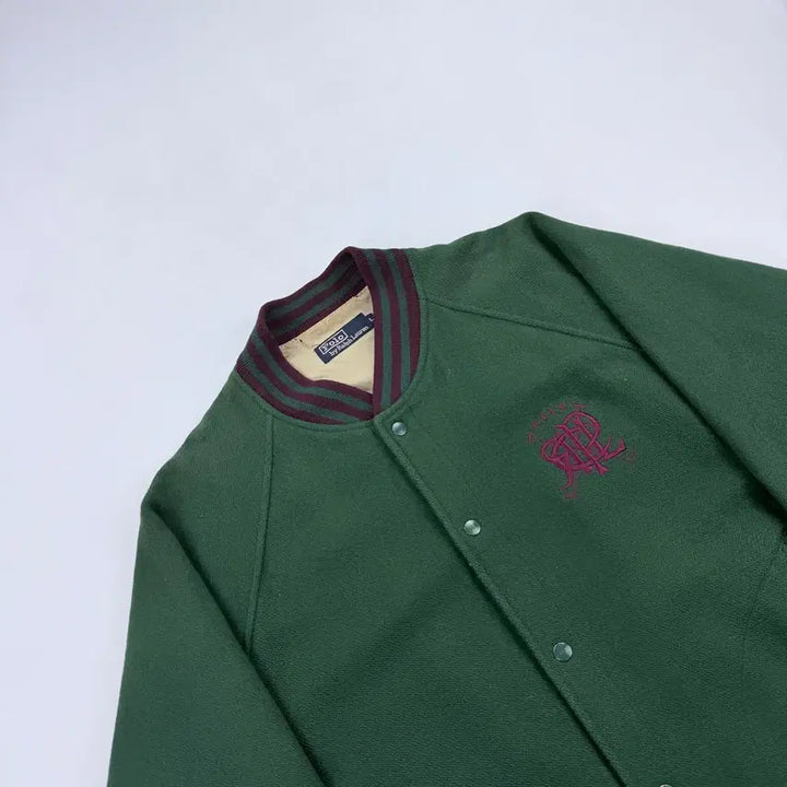 [BUNJANG] Polo Ralph Lauren Wool Varsity Jacket / 90s 폴로 랄프로렌 자수 울 바시티자켓