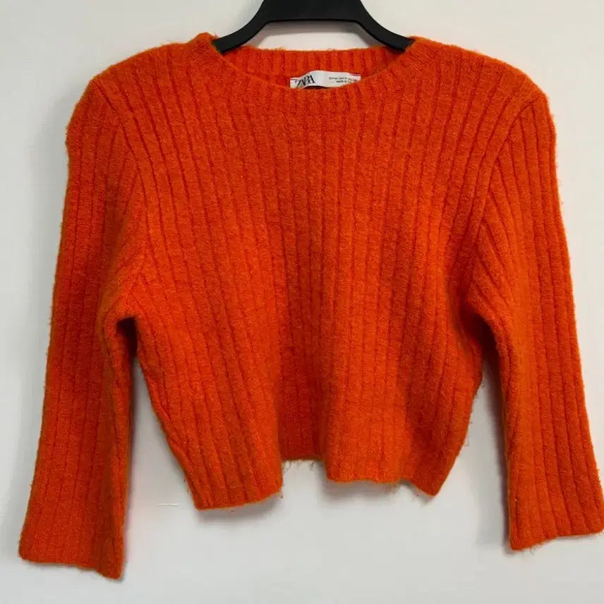 [BUNJANG] Zara Orange Knit M / 자라 오렌지 니트 M