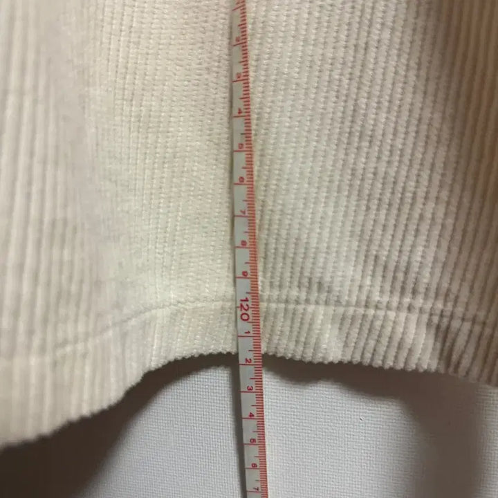 [BUNJANG] Zara Ivory Corduroy Overall Skirt S / 자라 아이보리 코듀로이 멜빵 스커트 S