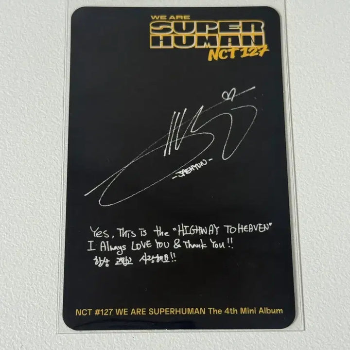 [BUNJANG] NCT Jaehyun Photocard Superhuman / 엔시티 재현 포카 슈퍼후먼 양도