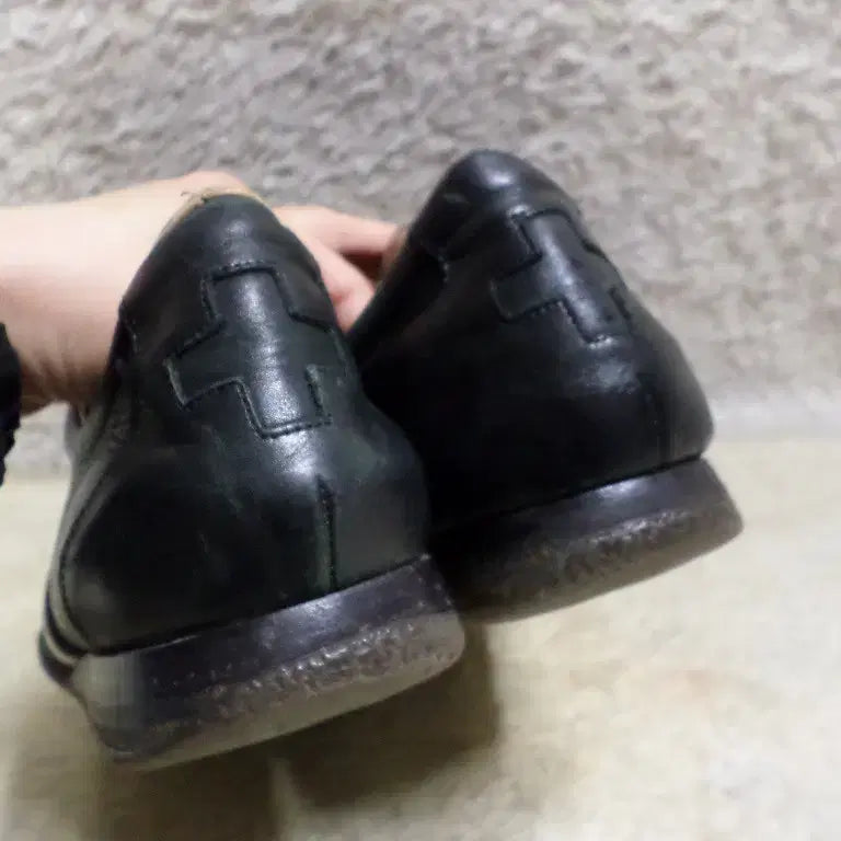 [BUNJANG] Bally Black Sneakers / 후루룩구제 270-275 발리 삼선 블랙 스니커즈 구두 로퍼 중고 신발