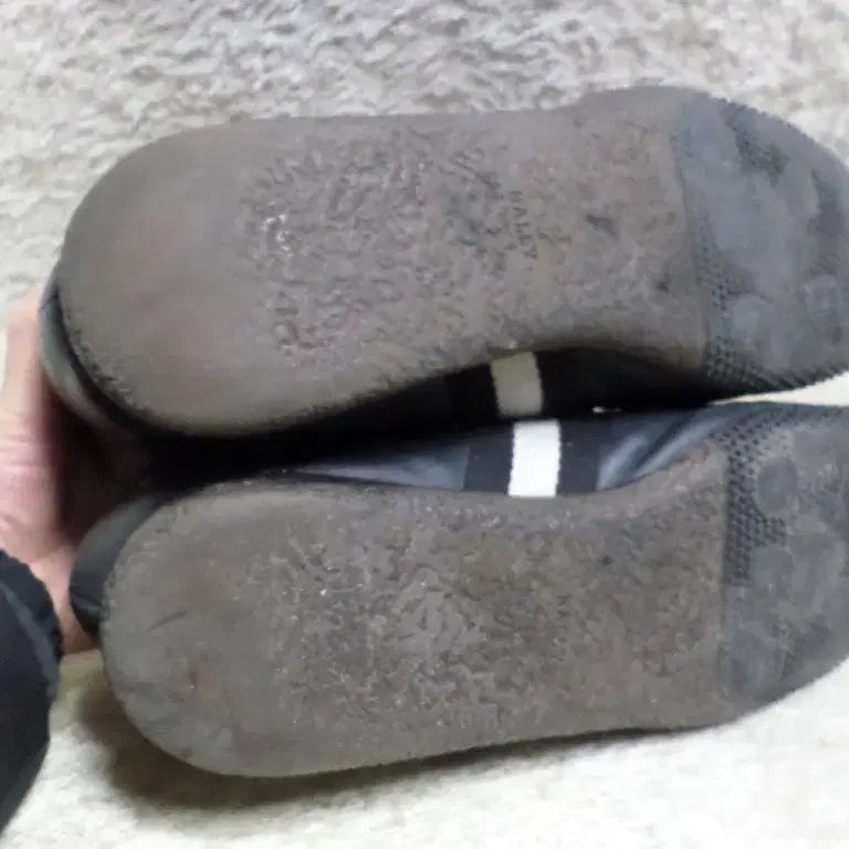 [BUNJANG] Bally Black Sneakers / 후루룩구제 270-275 발리 삼선 블랙 스니커즈 구두 로퍼 중고 신발