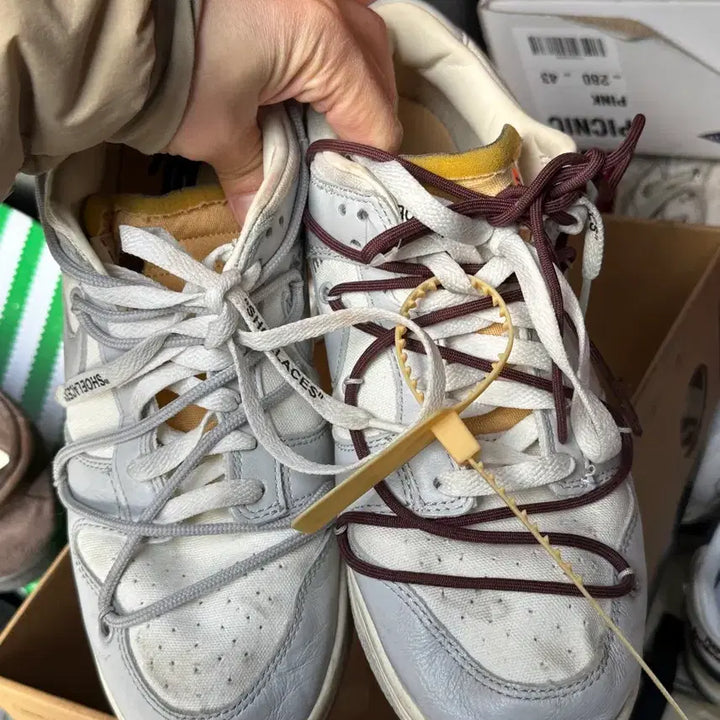 [BUNJANG] Nike Off-White Dunk Lot 46 Sneakers / 나이키 X 오프화이트 덩크 lot46