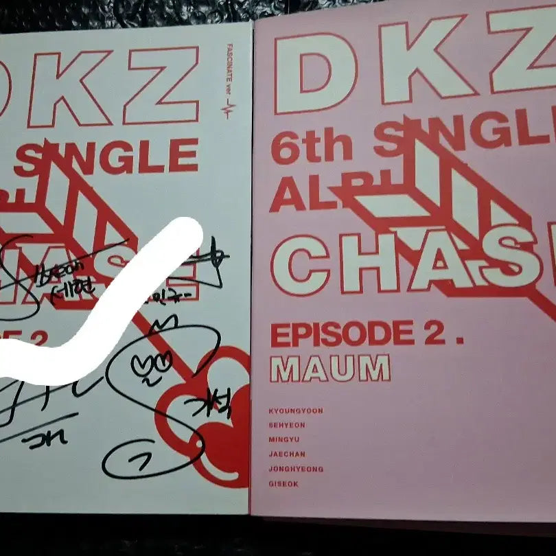 동키즈 DKZ Chase 6th 싸인앨범&미개봉앨범 2일괄