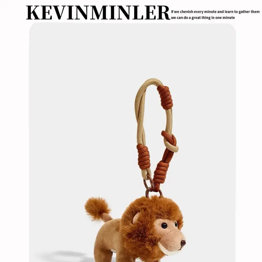 [BUNJANG] Lion Plush Bag Charm Keyring / 새상품) 12*10cm 큰사이즈 라이온 사자인형 백참 가방고리 키링