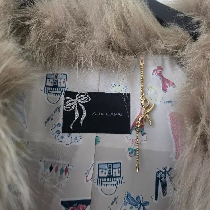 [BUNJANG] Gray Fox Rabbit Anacapri Fur Vest / 그레이 폭스 래빗 퍼베스트 아나카프리  털조끼 여우 토끼