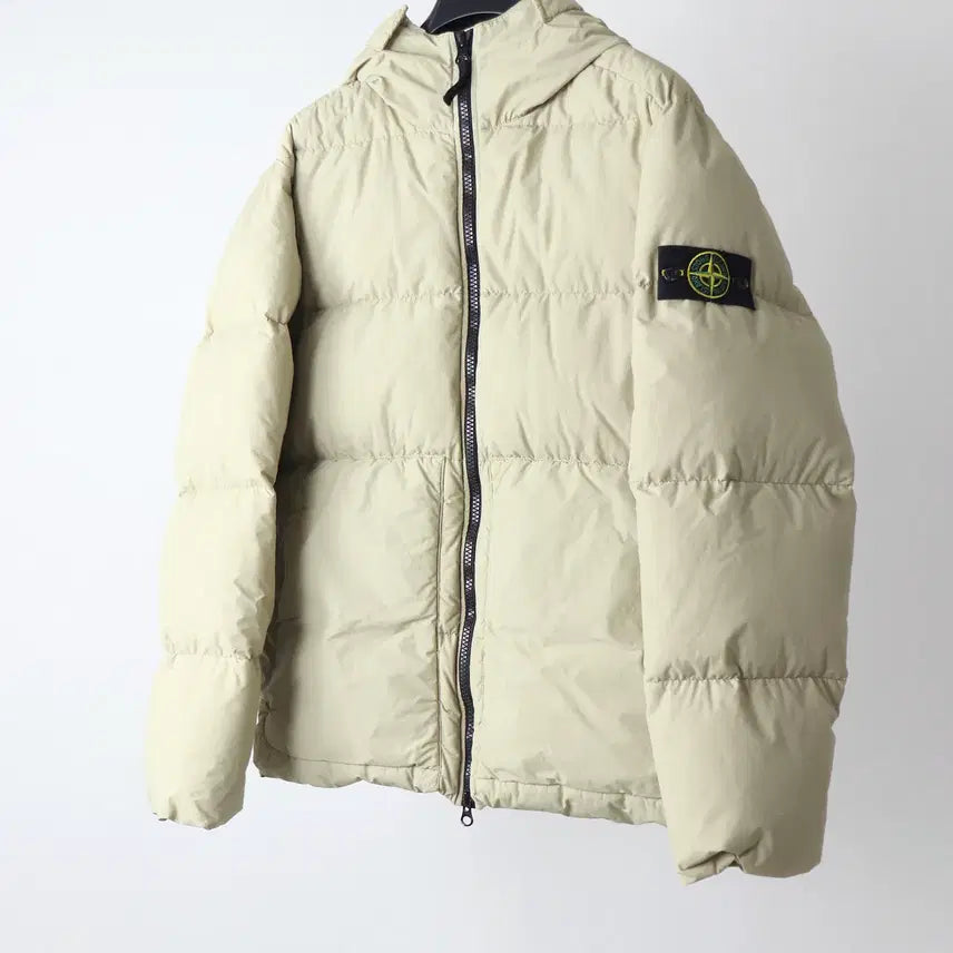 [BUNJANG] Stone Island Naslan Hooded Down Padded Jacket / 스톤아일랜드 나슬란 후드 다운패딩 베이지 L팝니다.