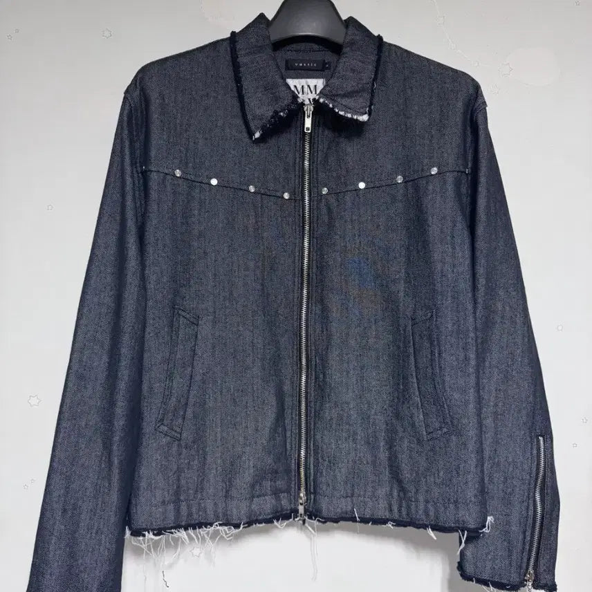 [BUNJANG] Indigo Stuff Cut Off Jacket / 스터프 컷 오프 자켓 인디고