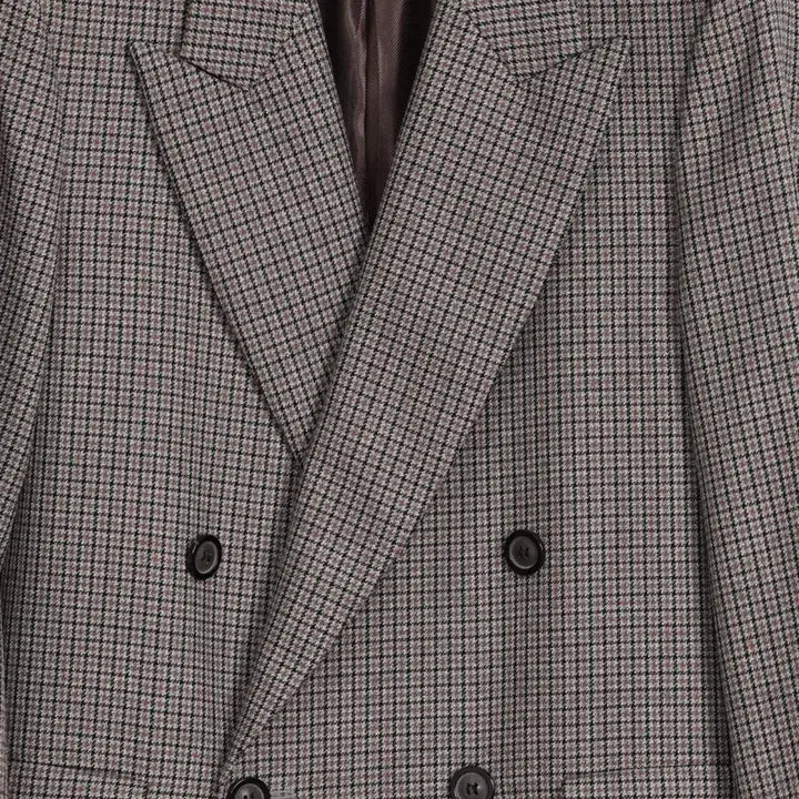 [BUNJANG] Solid Homme Check Double Breasted Jacket / 솔리드옴므 체크 더블 브레스트 자켓 48