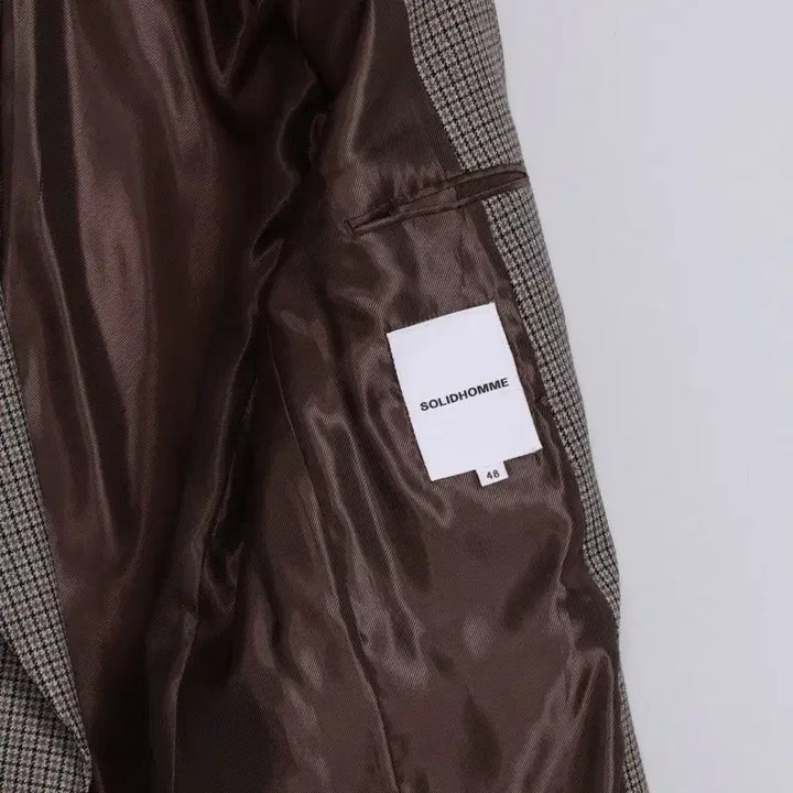 [BUNJANG] Solid Homme Check Double Breasted Jacket / 솔리드옴므 체크 더블 브레스트 자켓 48