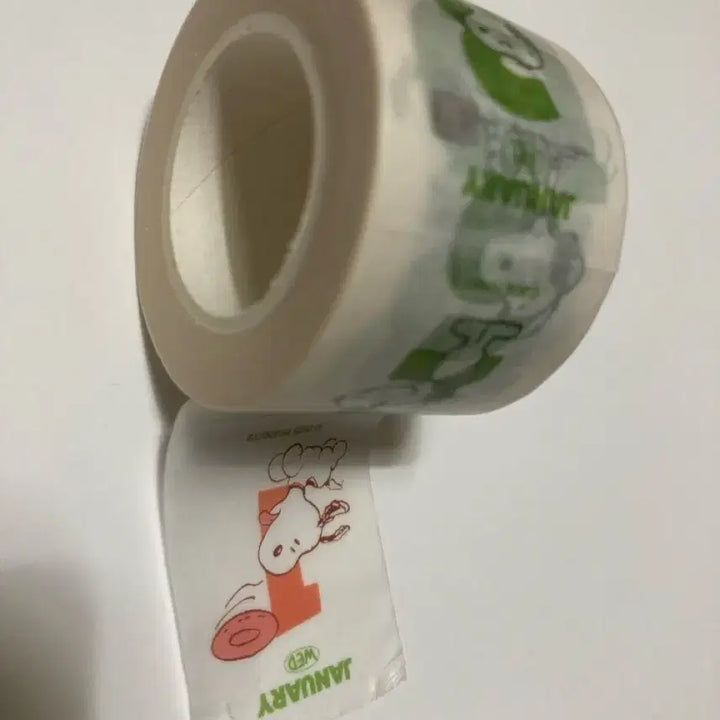 [BUNJANG] Snoopy 2025 Calendar Masking Tape / 스누피 2025 달력 일력 마스킹 테이프