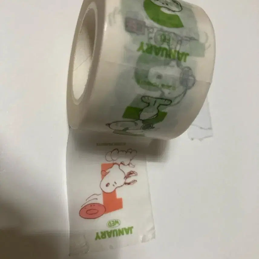 [BUNJANG] Snoopy 2025 Calendar Masking Tape / 스누피 2025 달력 일력 마스킹 테이프