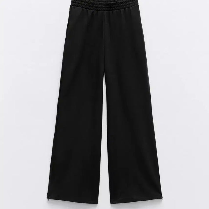 [BUNJANG] ZARA Straight Pants - Black - M / 자라 블랙 스트레이트 팬츠 M