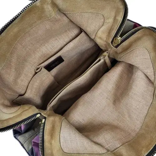 [BUNJANG] Fendi Multicolor Stripe Tote/Shoulder Bag / 정품 펜디 피칸 스트라이프 멀티컬러 토트/숄더백