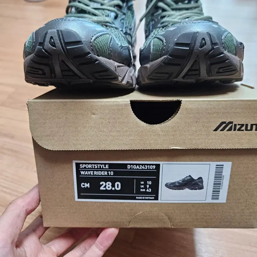 [BUNJANG] Mizuno Wave Rider 10 Sneakers / 미즈노 웨이브 라이더 10