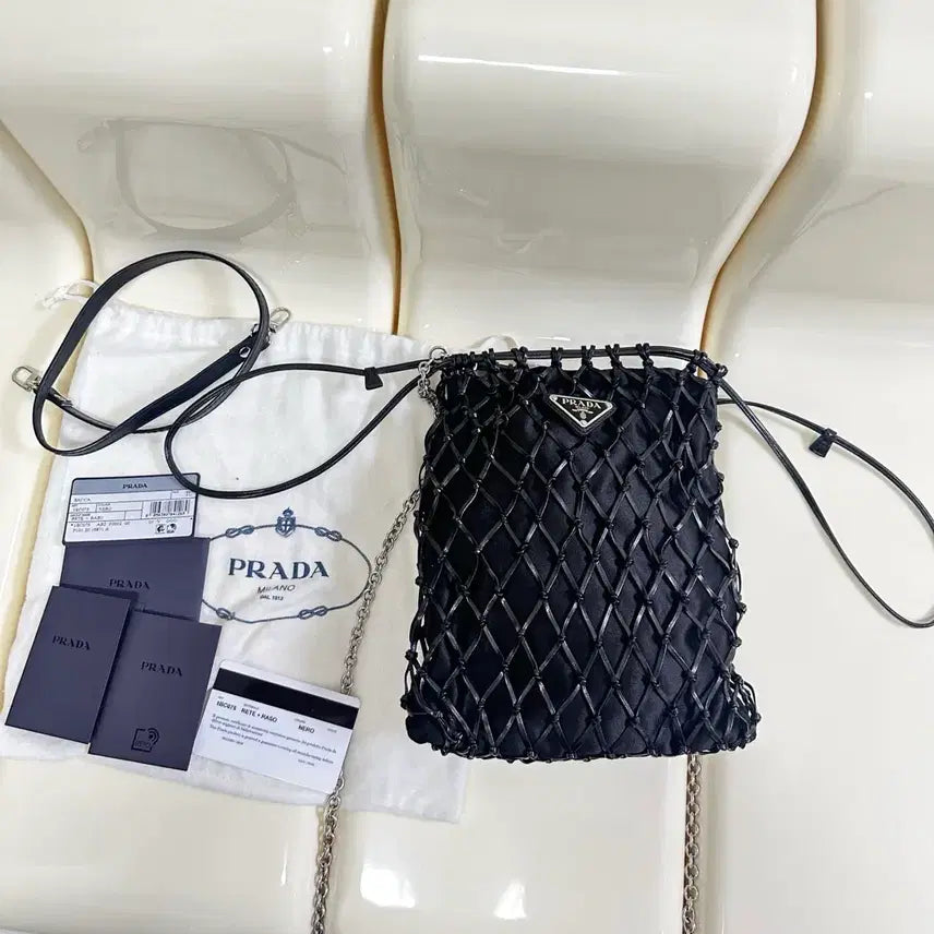[BUNJANG] Prada Net Bucket Bag Crossbody / [A+ 정품] 프라다 네트 버킷백 크로스