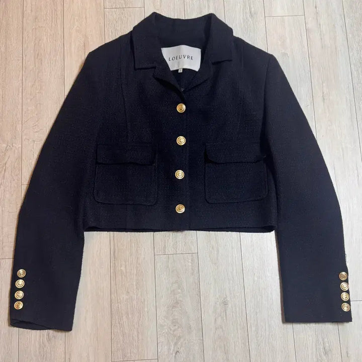 [BUNJANG] LOEUVRE Tweed Jacket - Navy / LOEUVRE 로에브르 트위드 자켓 네이비 (배송비 포함)