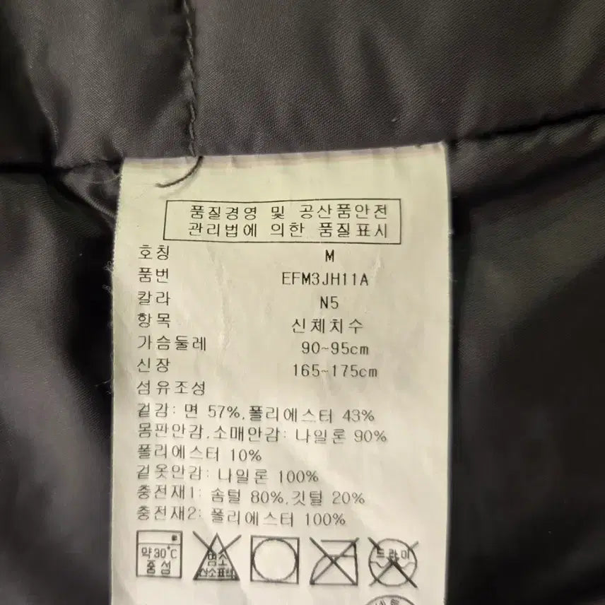 [BUNJANG] Tommy Hilfiger Charcoal Padded Trench Coat / 타미힐피거 차콜 패딩 트렌치 코트