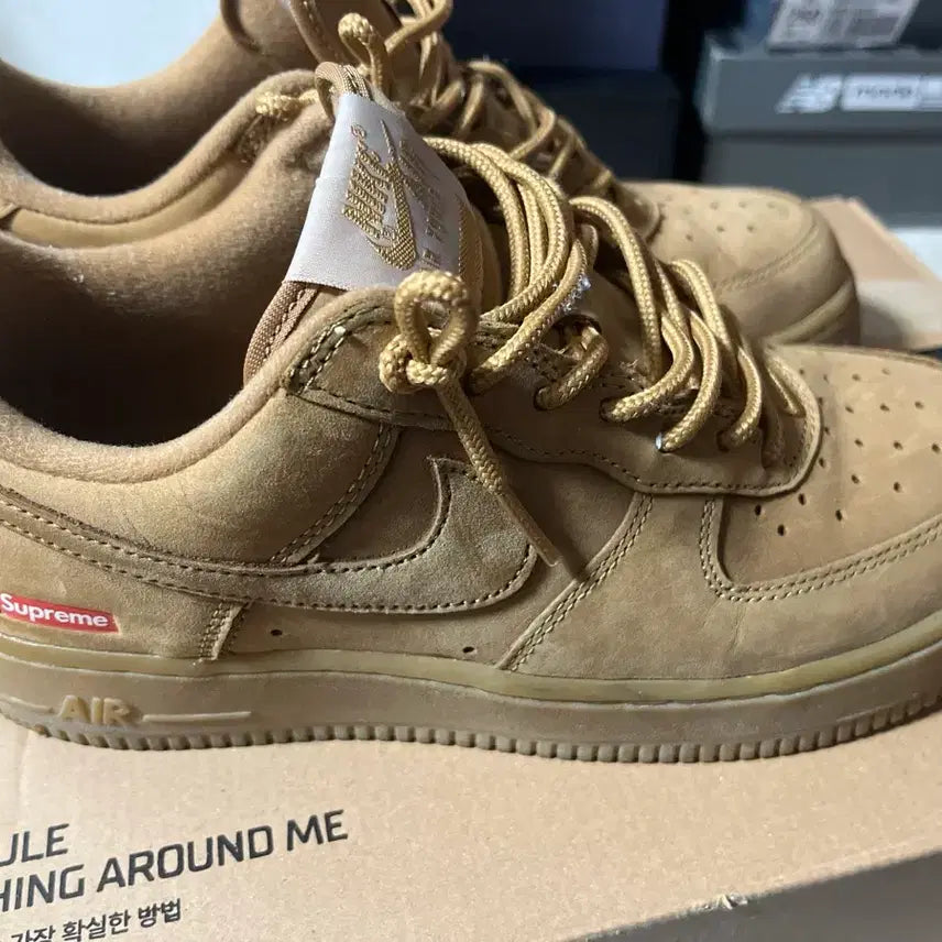 [BUNJANG] Nike Air Force 1 Low Flax (Size 245) / 나이키슈프림 에어포스1 로우 된장 245