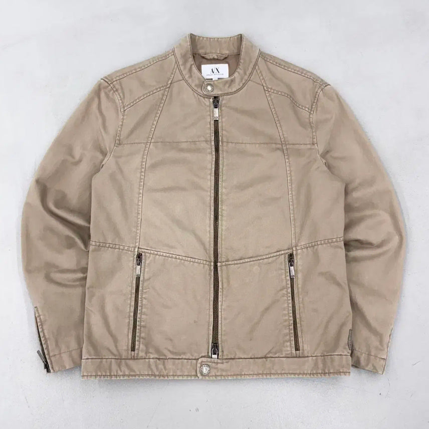 [BUNJANG] A/X Armani Exchange Two-Way Biker Jacket / [S] A/X 아르마니 익스체인지 투웨이 절개 바이커 자켓