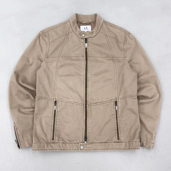 [BUNJANG] A/X Armani Exchange Two-Way Biker Jacket / [S] A/X 아르마니 익스체인지 투웨이 절개 바이커 자켓