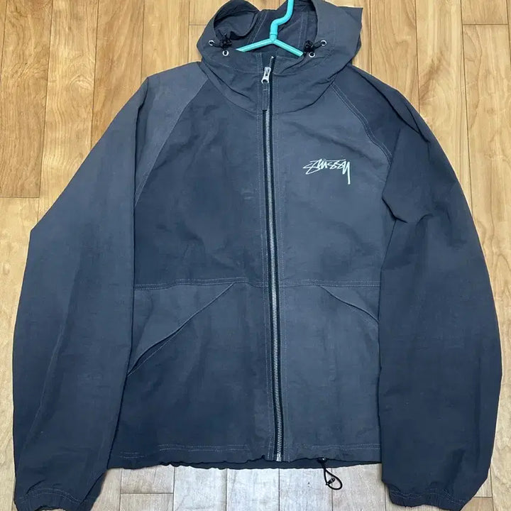 [BUNJANG] Stussy Wave Dye Shell Jacket / 스투시 웨이브 다이 쉘 자켓 블랙 s (115647)