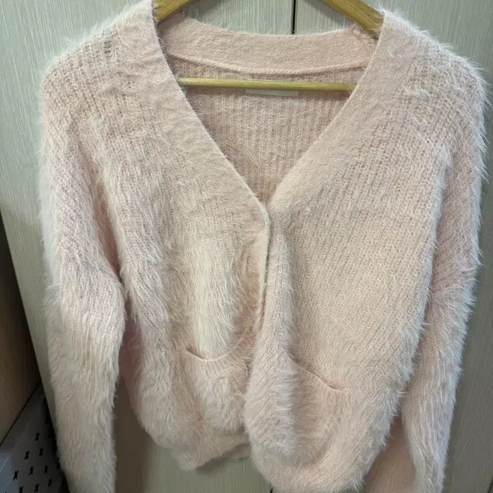 [BUNJANG] Yoosop Angora Pink Cardigan / 유솝 가디건 앙고라 핑크