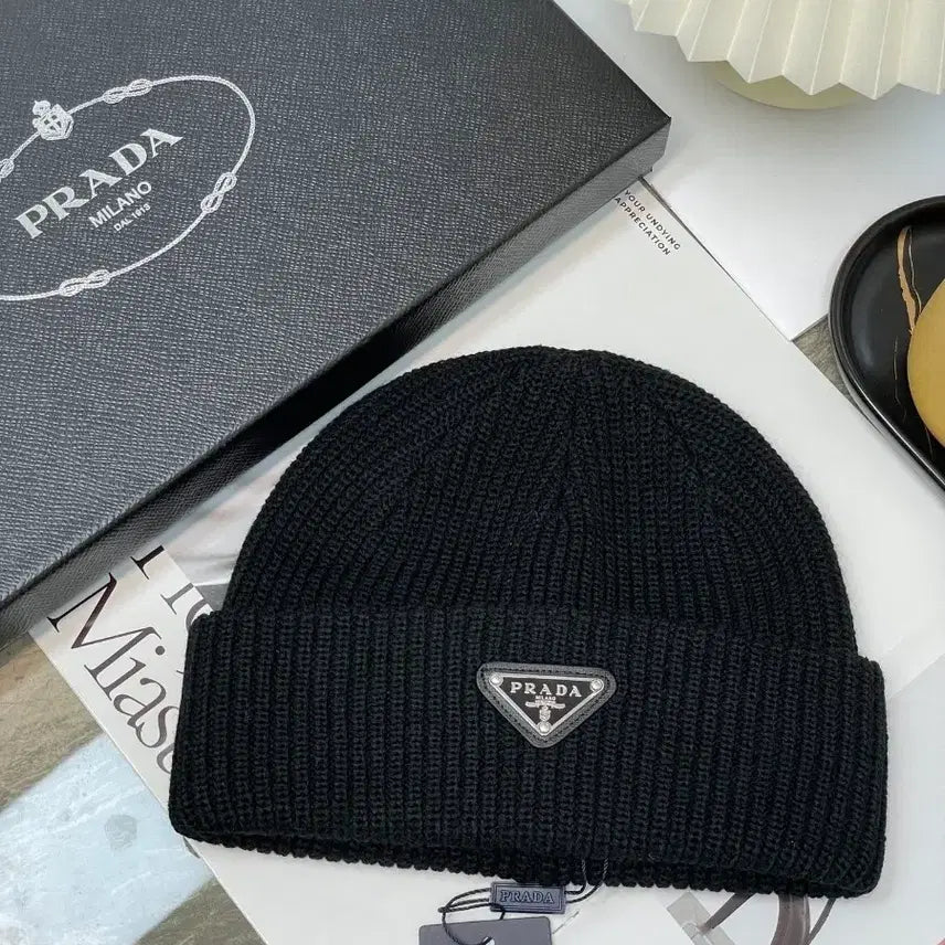 [BUNJANG] Prada Knit Beanie Hat / 프라다 니트 모자