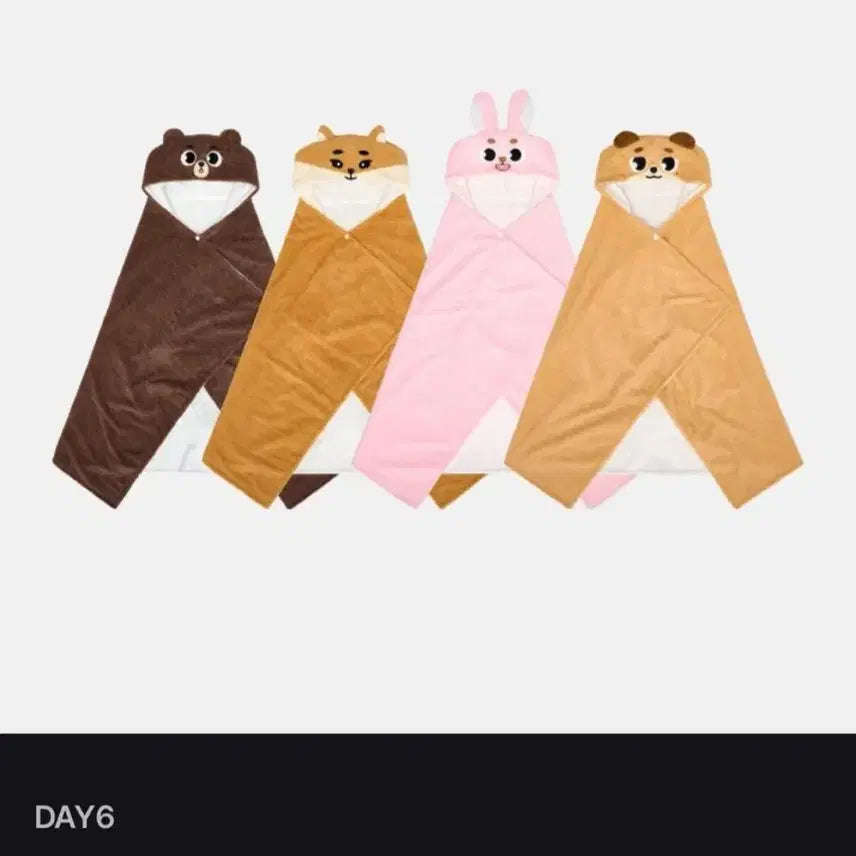 [BUNJANG] DAY6 Denimalz Phil Hooded Blanket / 데이식스 데니멀즈 후드 담요 - 필