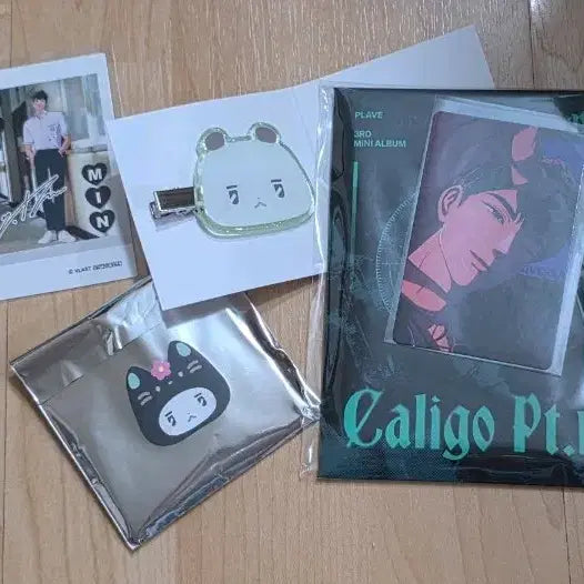 플레이브 칼리고 하민 미공포(U+)+앨범+먀미헤어핀+애니메이트특전포카