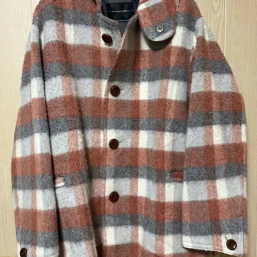 [BUNJANG] Customellow Wool Blend Casual Coat / 커스텀멜로우 부클 양모 케쥬얼 코트