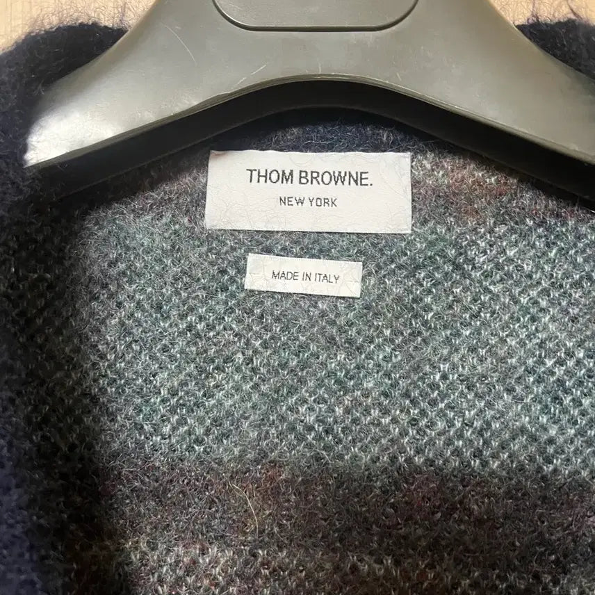 [BUNJANG] Thom Browne Hector Mohair Cardigan / (5)톰브라운 타탄체크 헥터 모헤어 가디건