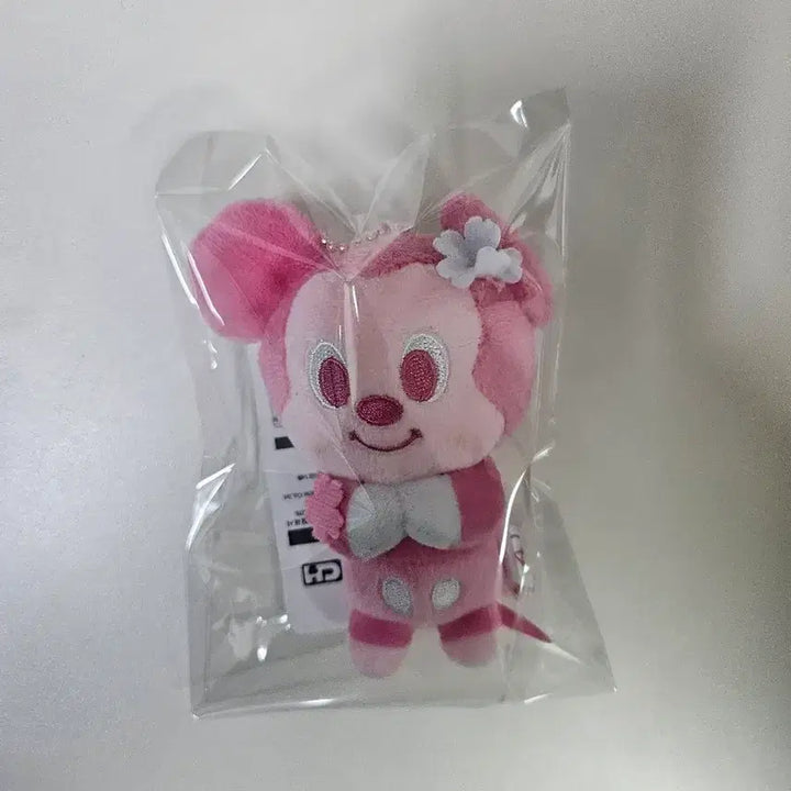 [BUNJANG] Disney Pink Mickey Mouse Keyring / 디즈니 핑크 미키 마우스 인형 키링