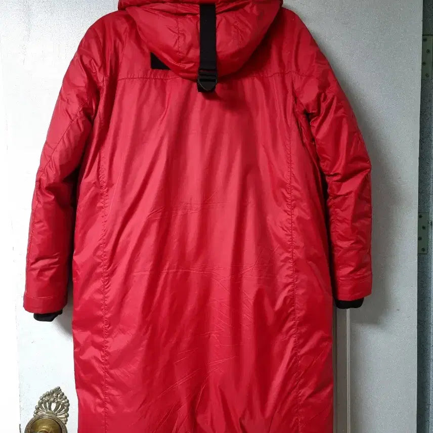 [BUNJANG] MLB Duck Down Red Long Padded Jacket / MLB 패딩