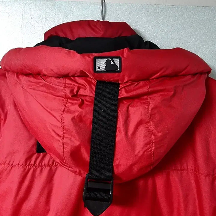[BUNJANG] MLB Duck Down Red Long Padded Jacket / MLB 패딩