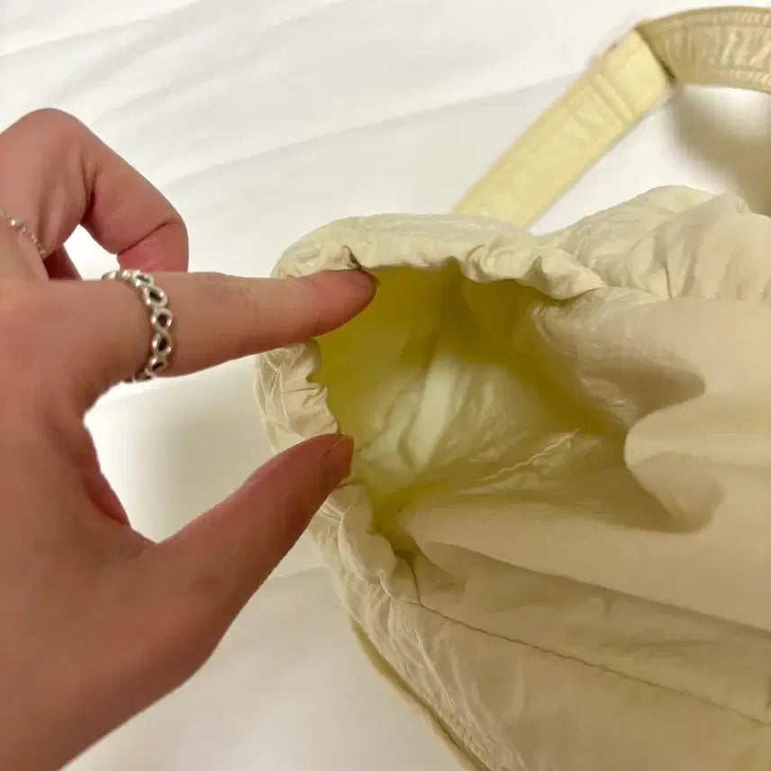 [BUNJANG] Atte Vanessa Bruno Lemon Yellow Backpack/Shoulder Bag S / 아떼바네사브루노 리본백팩 겸 숄더백 레몬옐로우 S