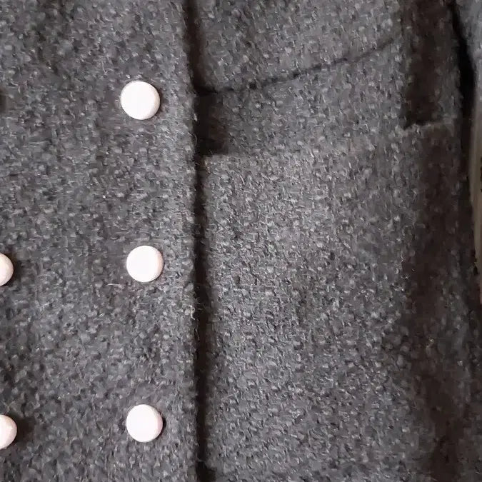 [BUNJANG] Double Button Coat + Corsage / 더블버튼 코트 + 코사지