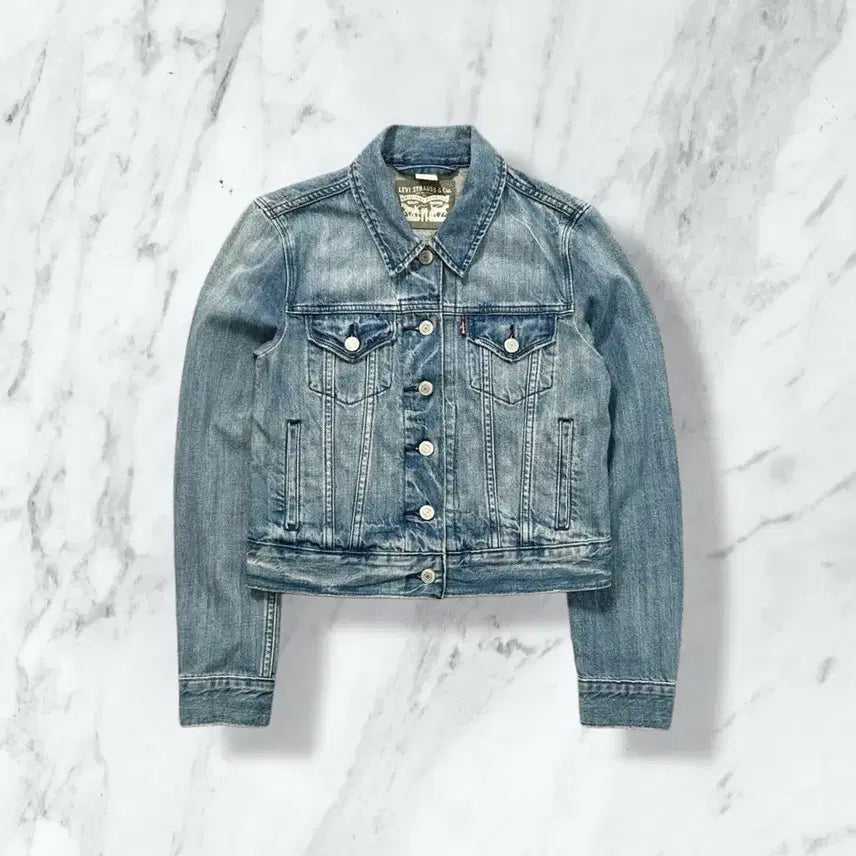 [BUNJANG] Levi's Standard Denim Crop Jacket / 리바이스 스탠다드 데님 크롭 자켓