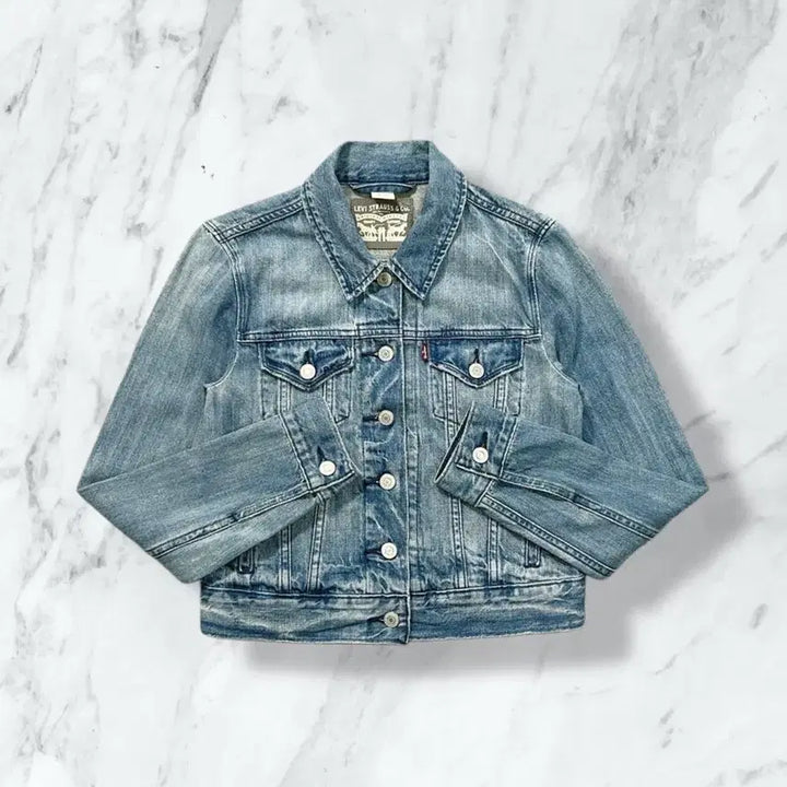 [BUNJANG] Levi's Standard Denim Crop Jacket / 리바이스 스탠다드 데님 크롭 자켓