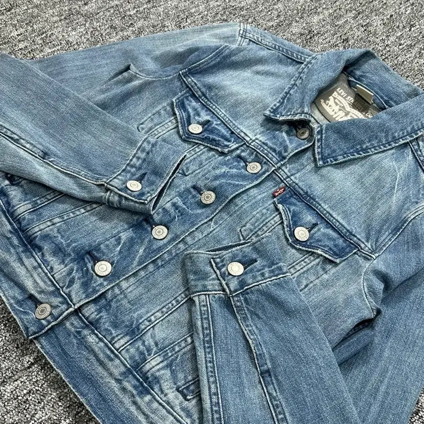 [BUNJANG] Levi's Standard Denim Crop Jacket / 리바이스 스탠다드 데님 크롭 자켓