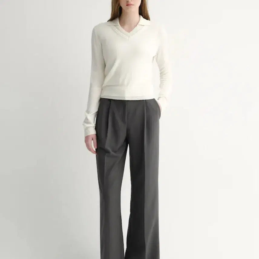 [BUNJANG] SIE Day Semi Wide Trousers / 시에 sie 데이 세미 와이드 트라우저