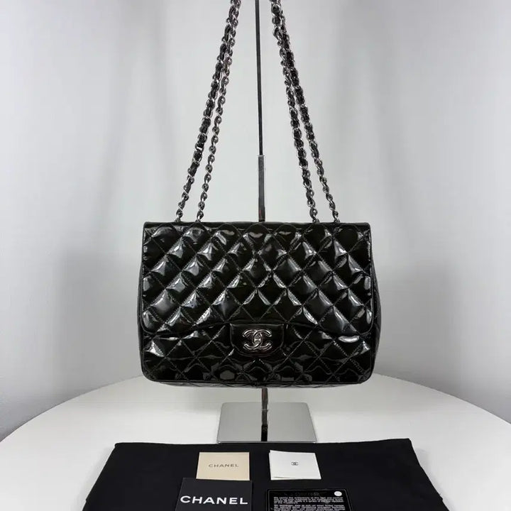 [BUNJANG] Chanel Patent Leather Large Flap Bag / 13번대 샤넬 페이던트 라지 플랩백