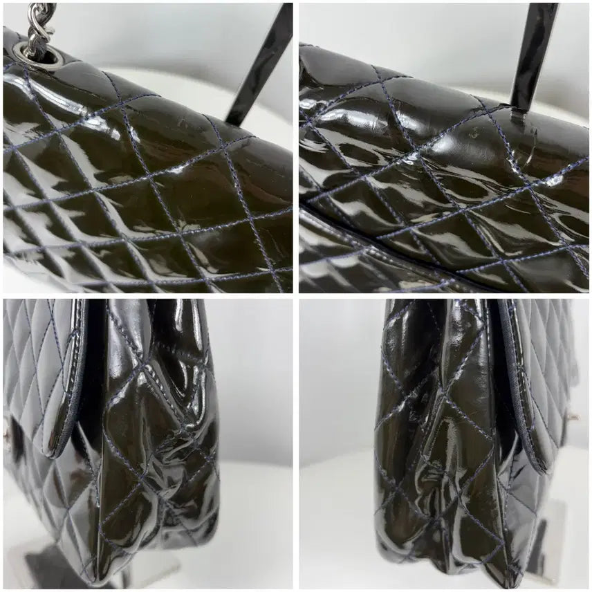 [BUNJANG] Chanel Patent Leather Large Flap Bag / 13번대 샤넬 페이던트 라지 플랩백